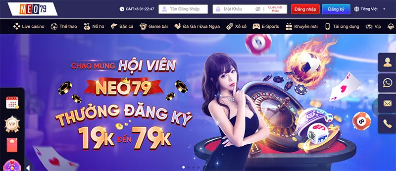 NEO79 là một nhà cái trực tuyến uy tín hàng đầu hiện nay